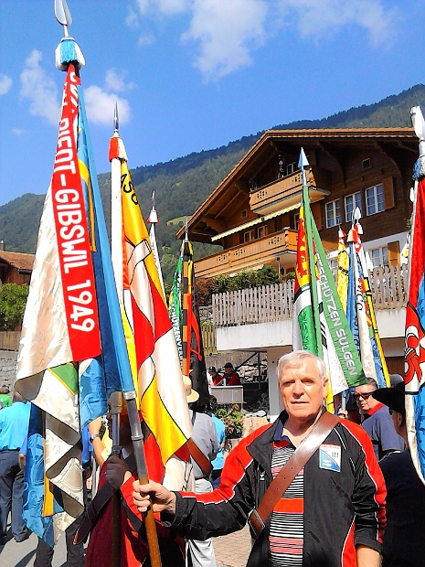 Franz mit Fahne